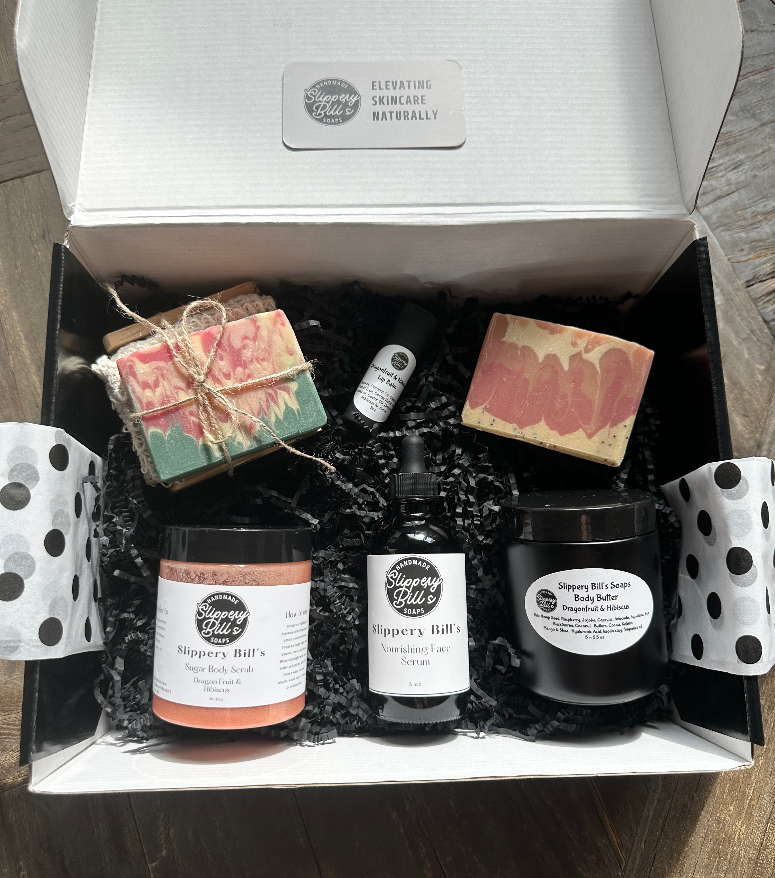 Natural Skin Care Gift Box with Goat Milk Soap Set Now - Rosetta Creative Boutique
